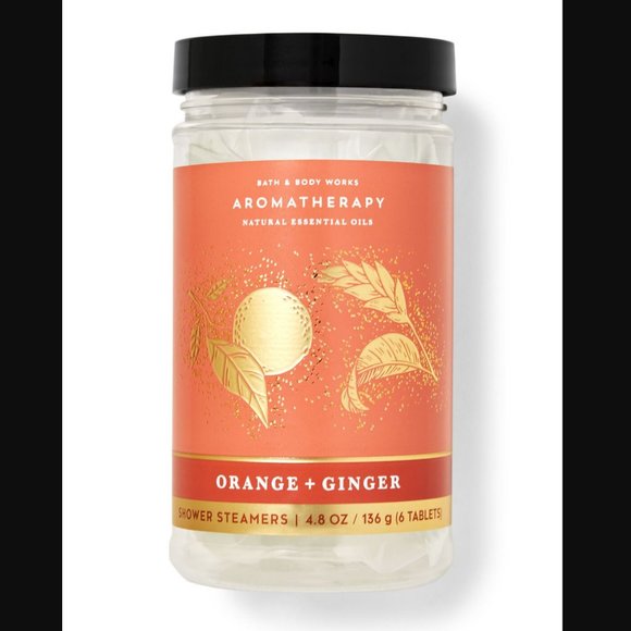 Bath & Body Works Aromatherapy Shower Steamers Orange + Ginger ENERGIZE 6pk NEW - Picture 2 of 2